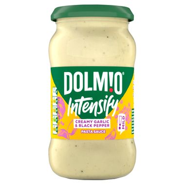 Dolmio Intensify Mild Creamy Garlic & Black Pepper Pasta Sauce 390g