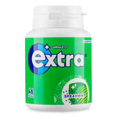 Extra Spearmint Sugarfree Chewing Gum Bottle 64.0g