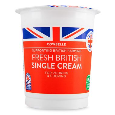 Cowbelle Fresh British Single Cream 300ml