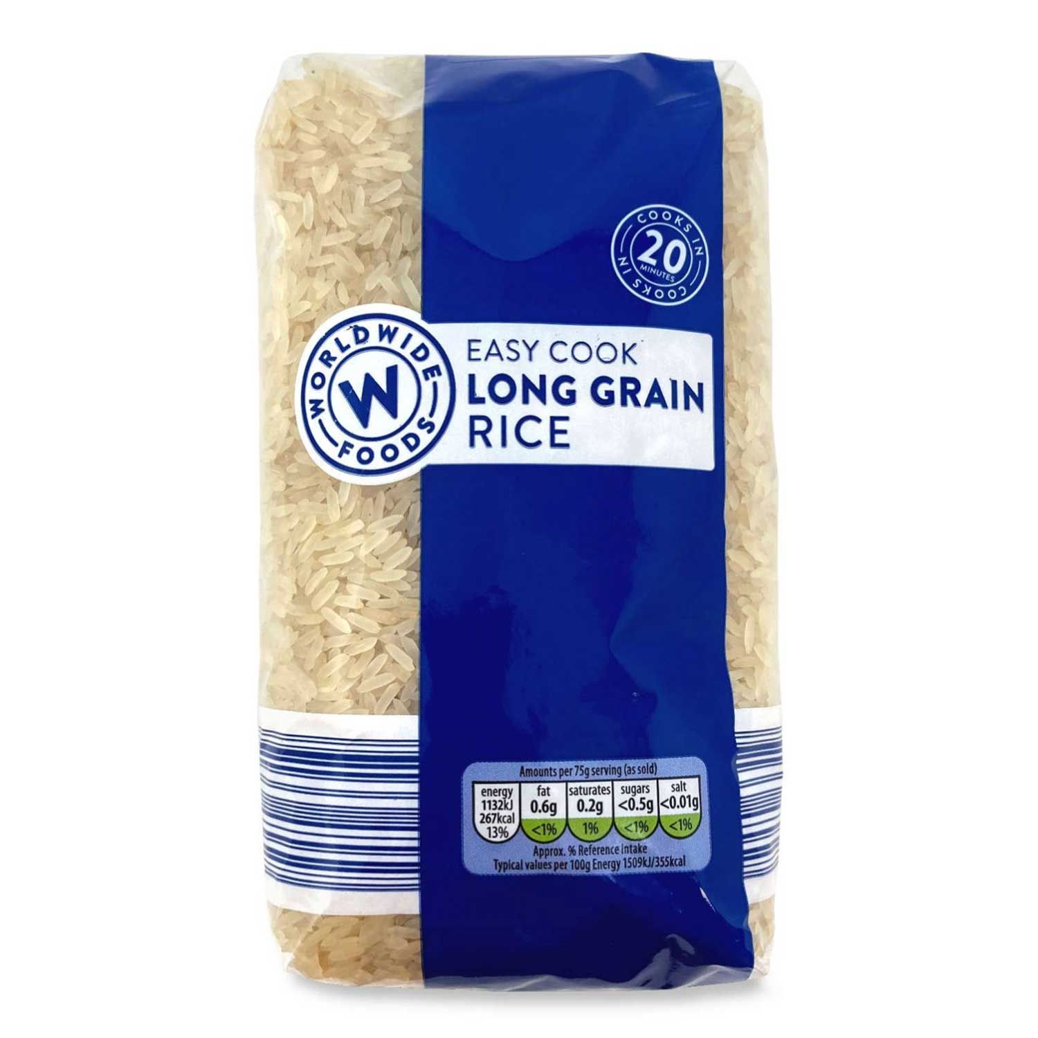 Worldwide Foods Easy Cook Long Grain Rice 1kg | ALDI