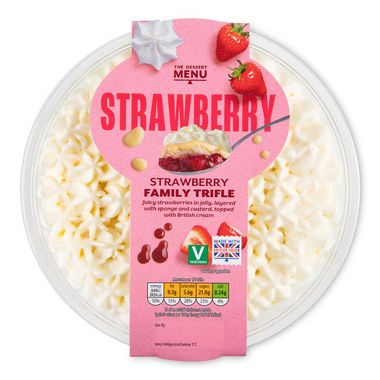 Dessert Menu Strawberry Trifle 600g