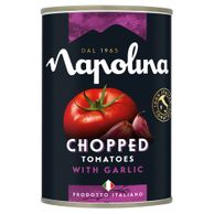 Napolina Chopped Tomatoes With Garlic 400g | ALDI