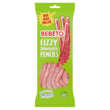 Bebeto Fizzy Strawberry Pencils 220g