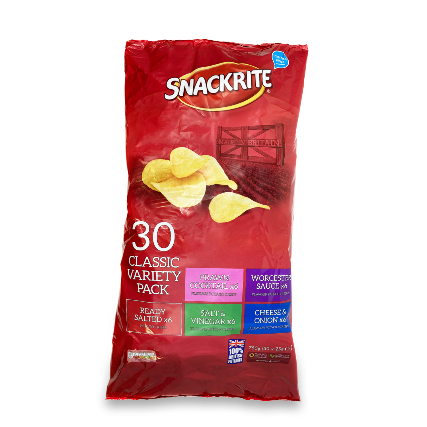 Snackrite Classic Variety Pack Crisps 30x25g | ALDI