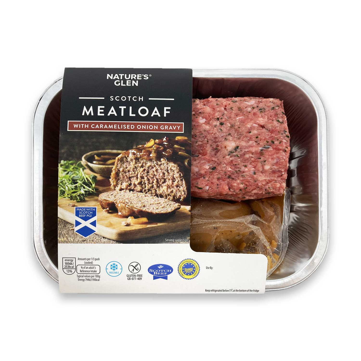 Natures Glen Scotch Meatloaf With Caramelised Onion Gravy 470g Aldi