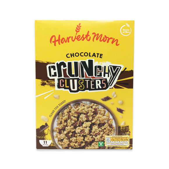 Harvest Morn Crunchy Clusters Chocolate 500g Aldi