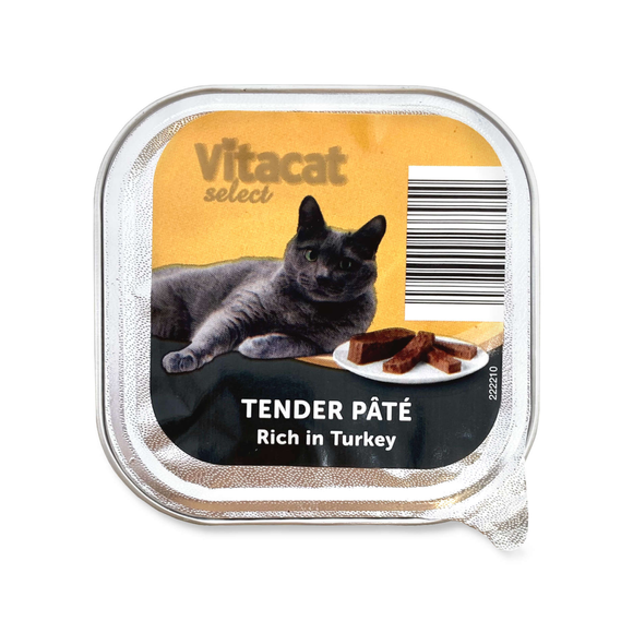 Vitacat Select Tender Pate Turkey 100g ALDI