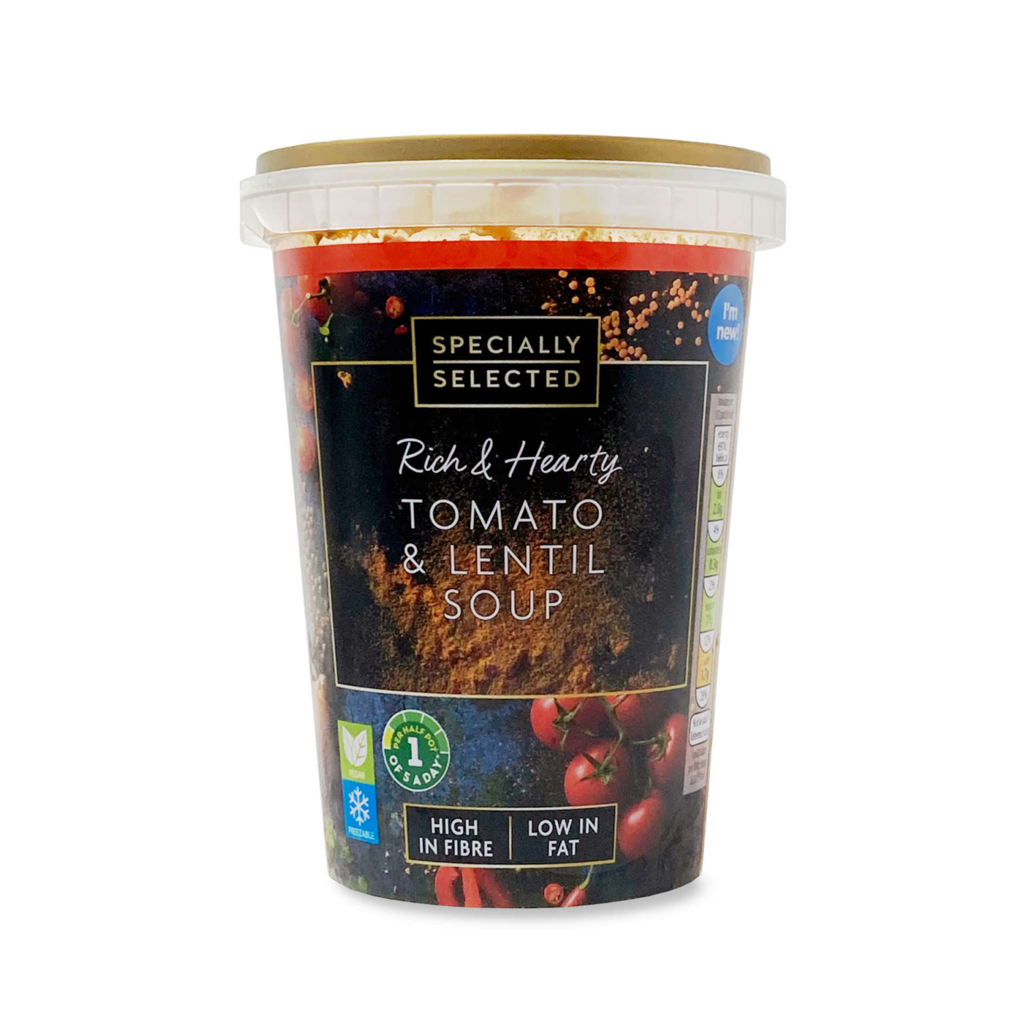 Specially Selected Rich & Hearty Tomato & Lentil Soup 600g | ALDI