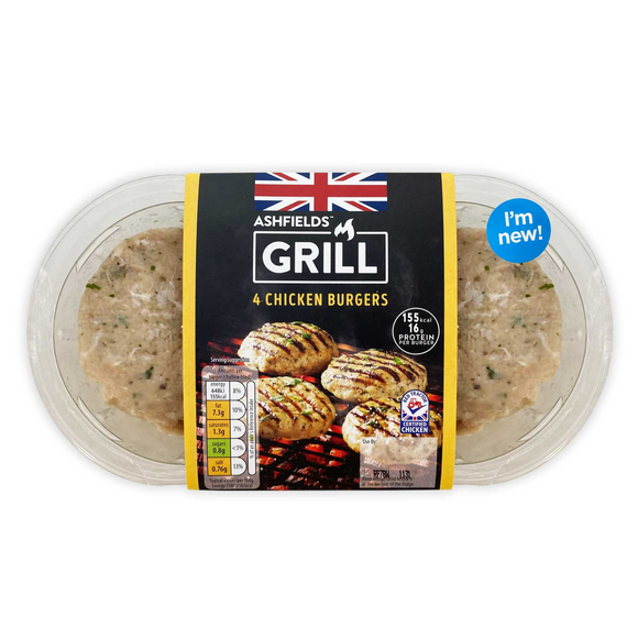 Ashfields Grill 4 Chicken Burgers 400g | ALDI