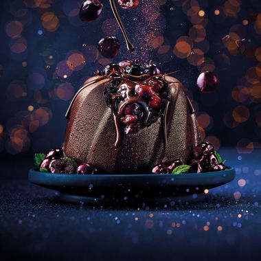 Specially Selected Belgian Chocolate & Morello Cherry Black Forest Melt In The Middle Pudding 730g