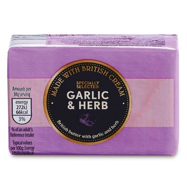 Specially Selected Garlic & Herb Flavoured Butter 110g