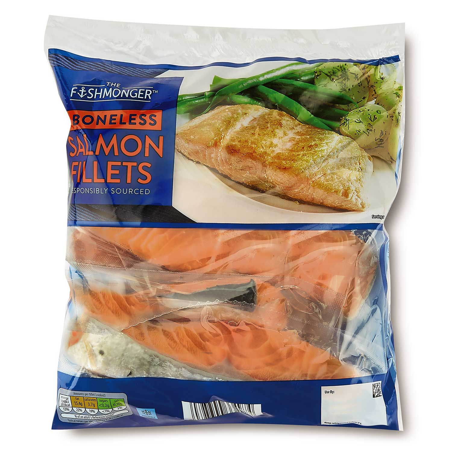 The Fishmonger 6 Boneless Salmon Fillets 720g | ALDI