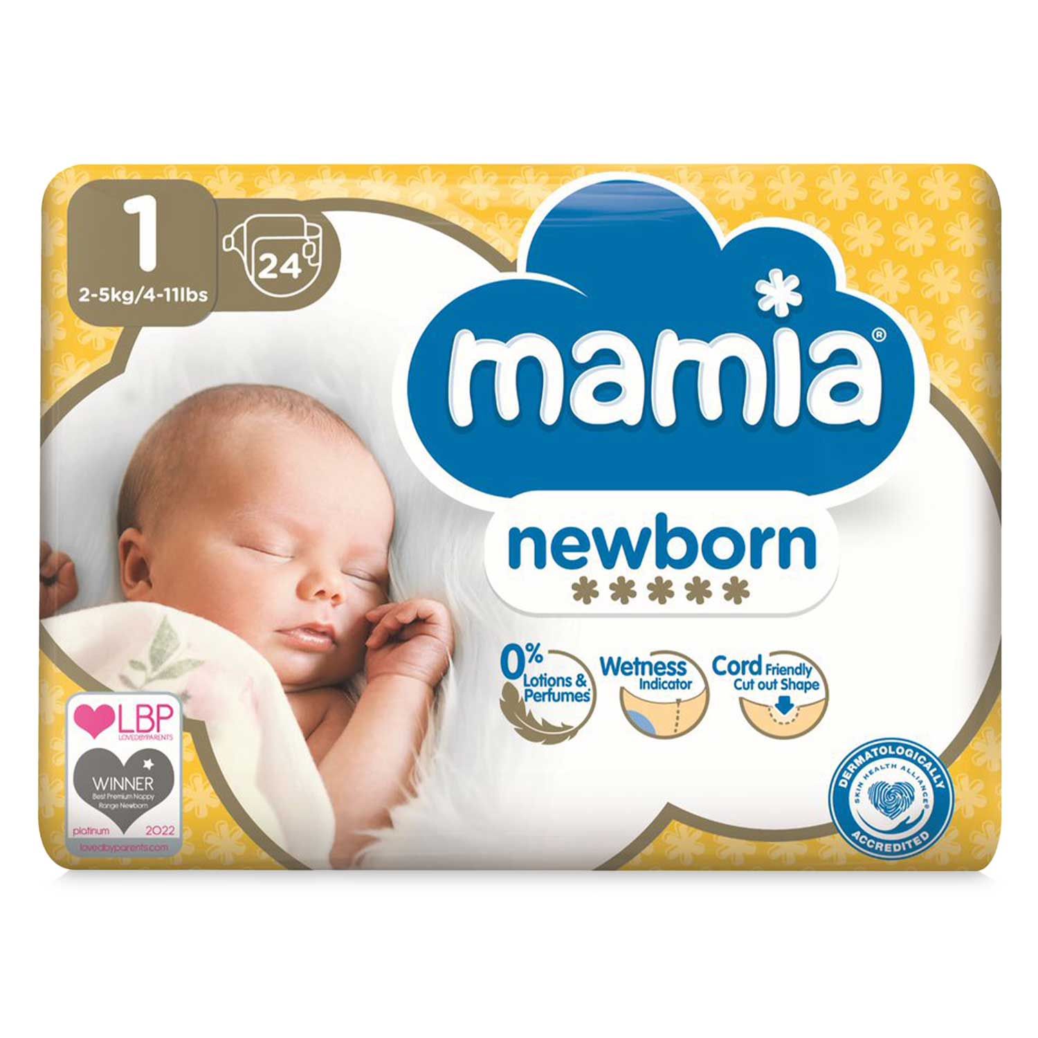 Premium Newborn Nappies 24 Pack Size 1 Mamia ALDI.IE