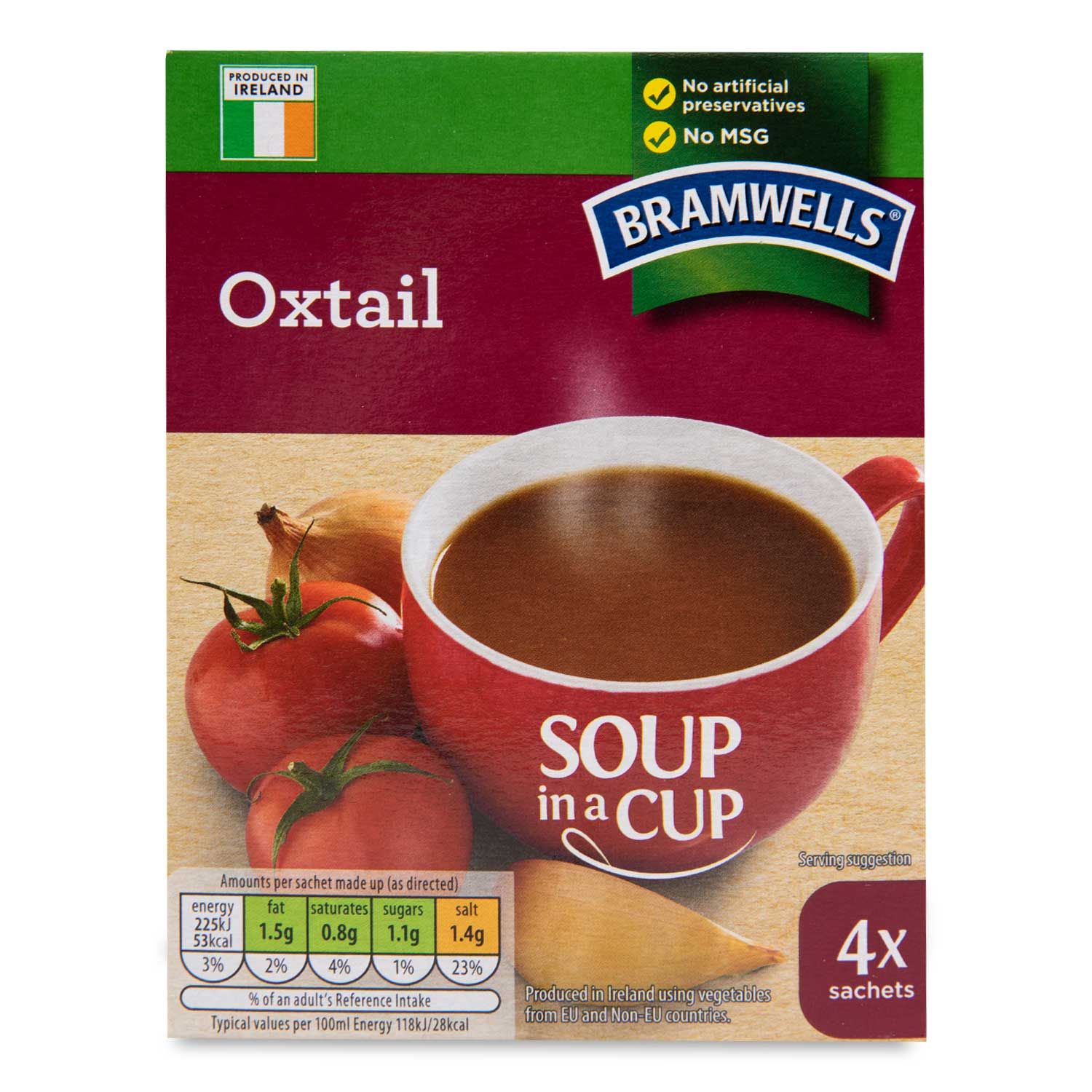 Oxtail Soup In A Cup 4x14g Bramwells | ALDI.IE