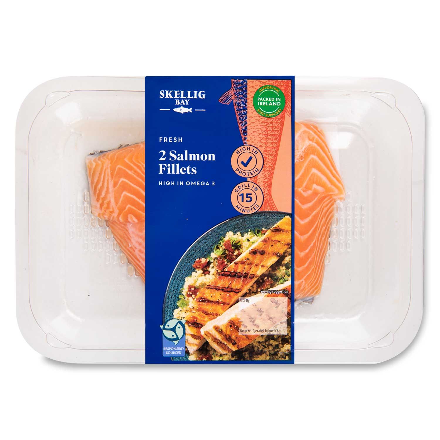 Fresh Salmon Fillets 240g 2 Pack Skellig Bay 