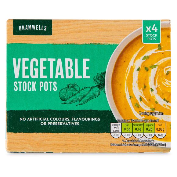 Vegetable Stock Pots 4x24g Pots Quixo ALDI.IE