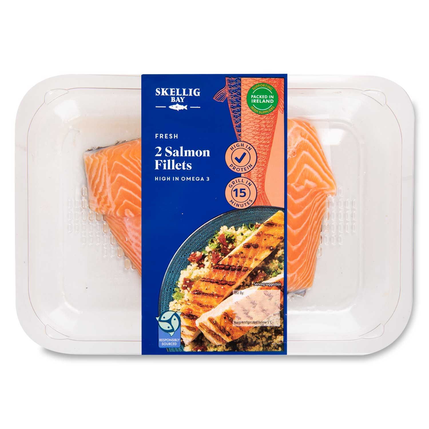 Fresh Salmon Fillets 240g 2 Pack Skellig Bay | ALDI.IE