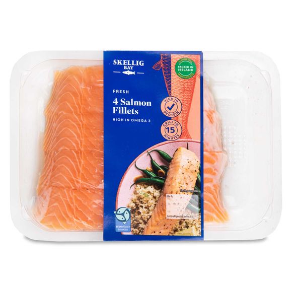 Salmon Fillets 440g 4 Pack Skellig Bay | ALDI.IE