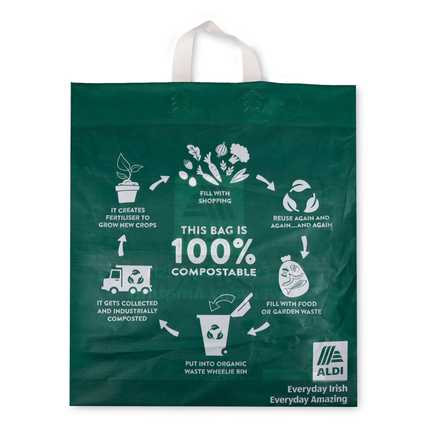 Compostable Carrier Bag 44g Aldi | ALDI.IE