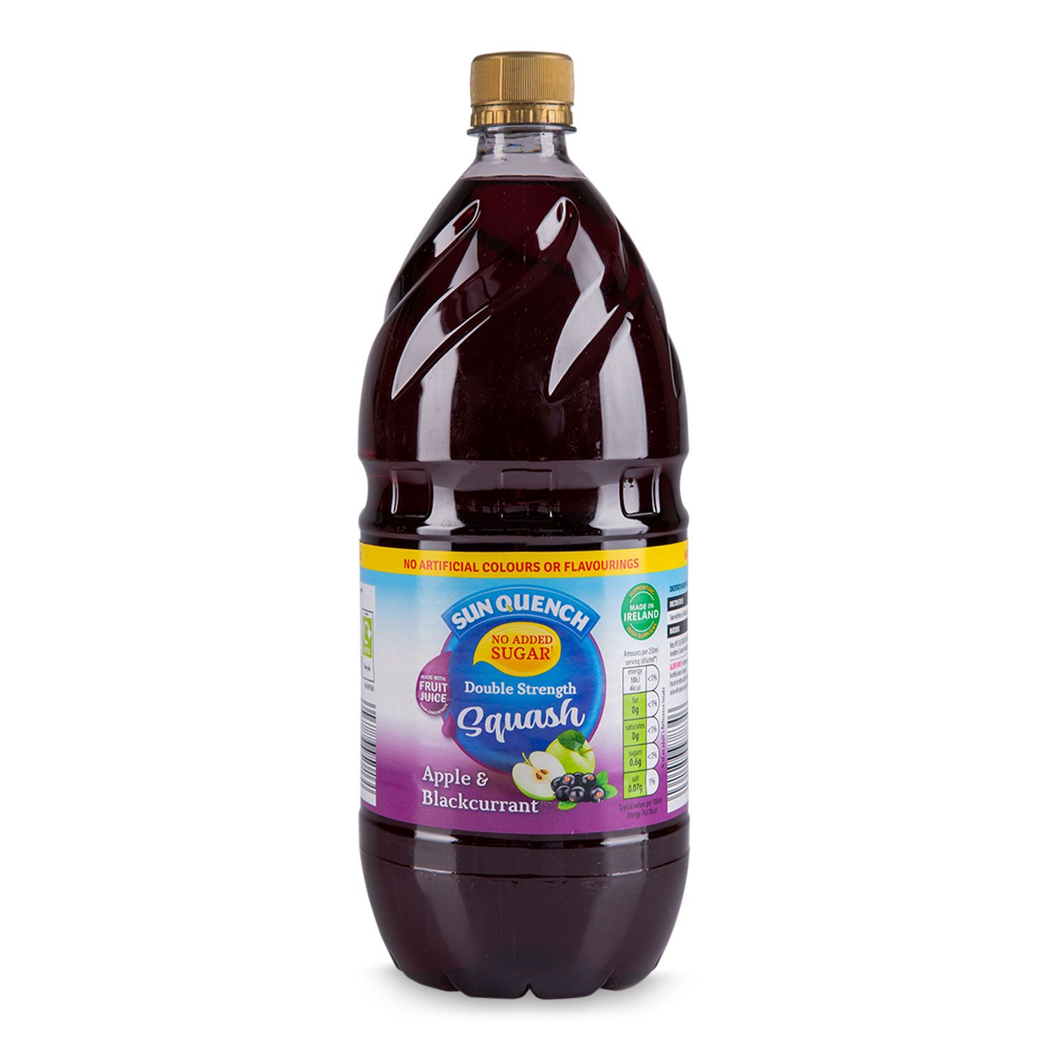 Double Strength Apple & Blackcurrant Squash 1.5l Sun Quench | ALDI.IE