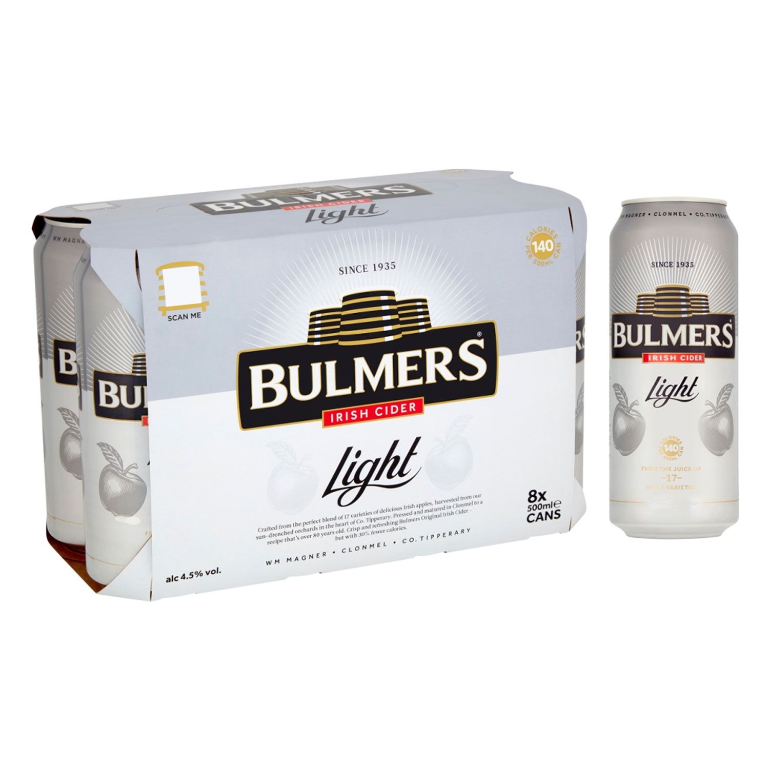 Irish Cider Light 8 X 500ml Bulmers | ALDI.IE