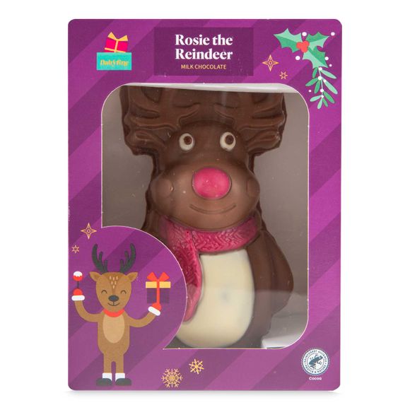 Rosie The Reindeer Milk Chocolate Character 150g Dairyfine ALDI.IE