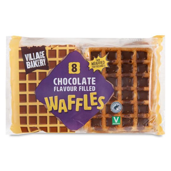 Chocolate Flavour Filled Waffles 272g 8 Pack Village Bakery Aldi Ie