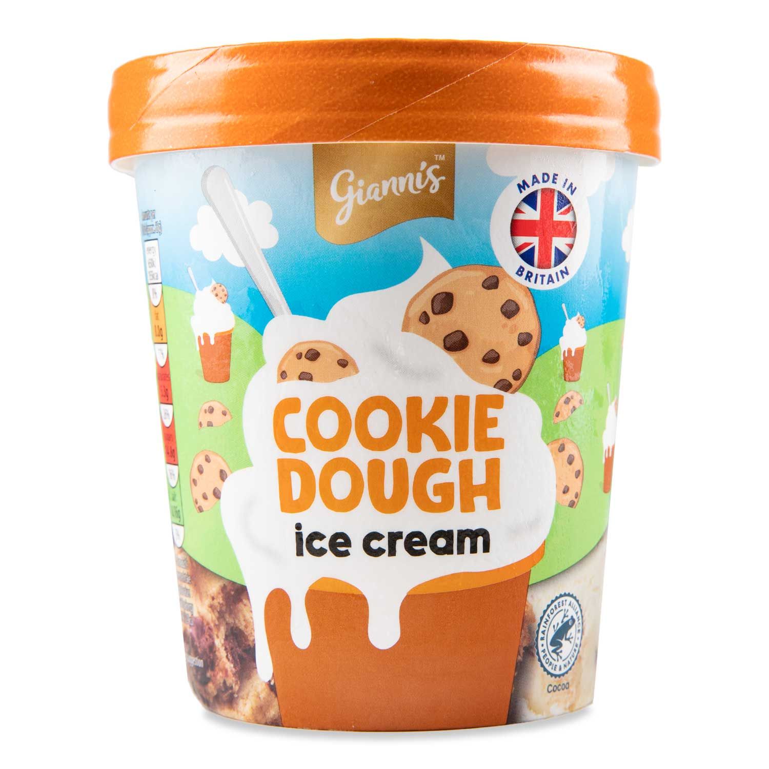 Cookie Dough Ice Cream 500ml Giannis Aldiie 