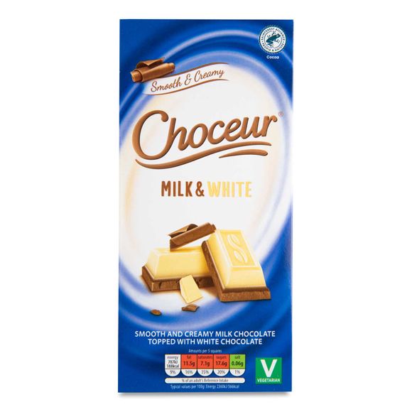 Milk & White Chocolate 200g Choceur | ALDI.IE