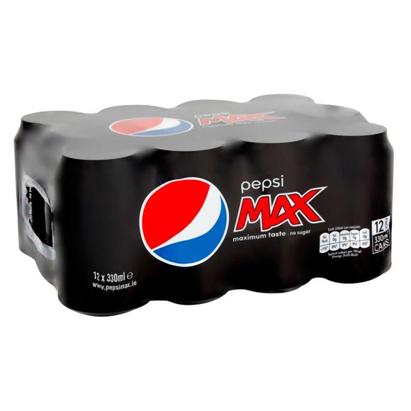 Max No Sugar Cola 12 X 330ml Pepsi | ALDI.IE