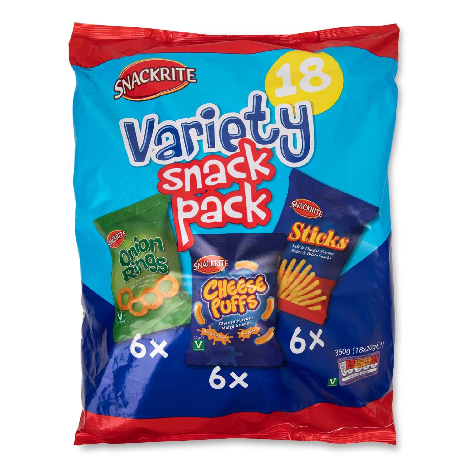 Variety Snack Pack 18x20g Snackrite ALDI IE