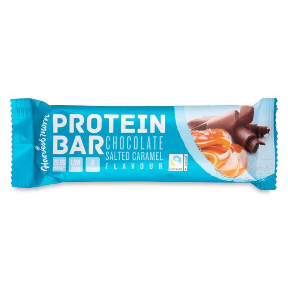 Chocolate Salted Caramel Flavour Protein Bar 55g Harvest Morn | ALDI.IE