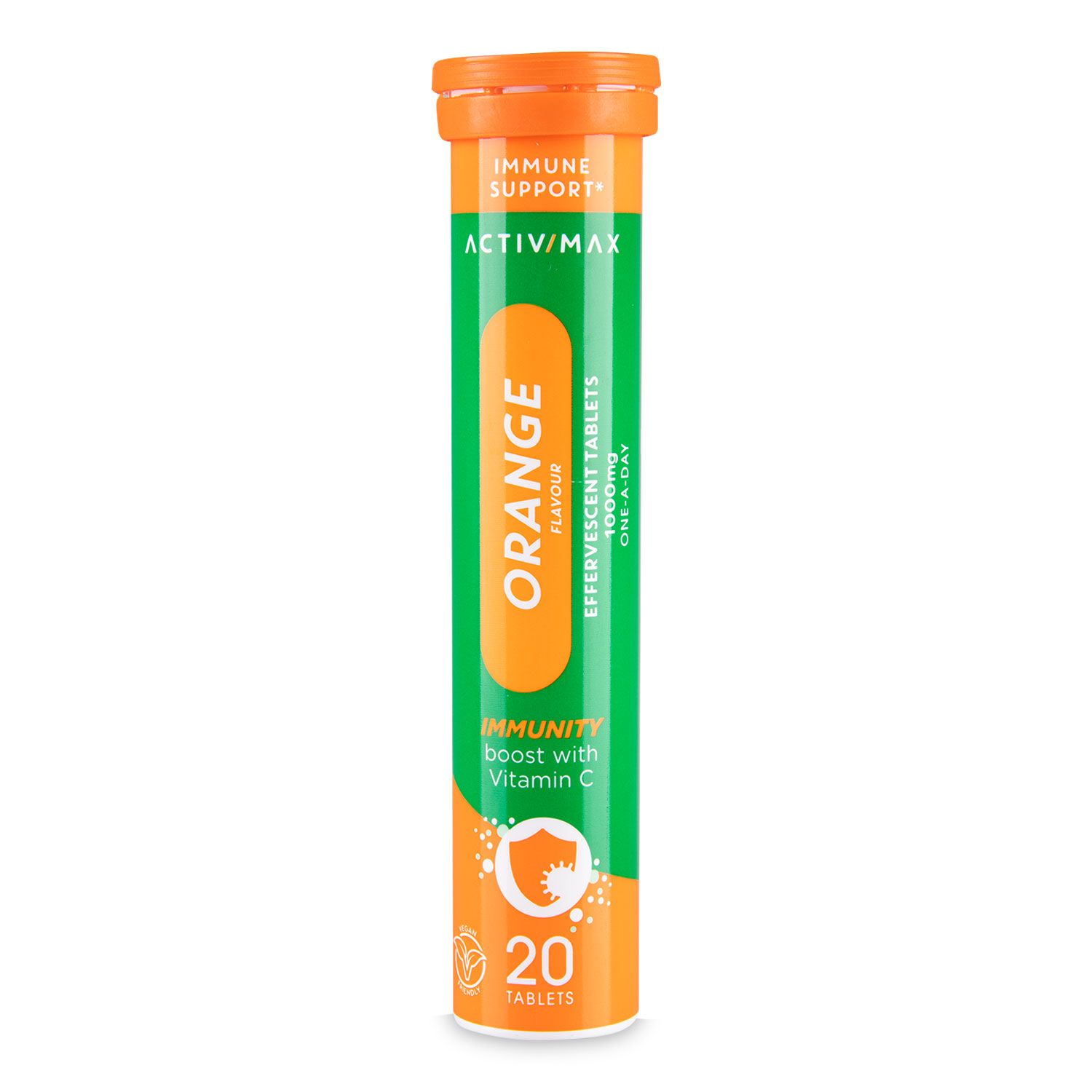 Orange Flavour Effervescent Tablets 20 Pack Activ-max | ALDI.IE