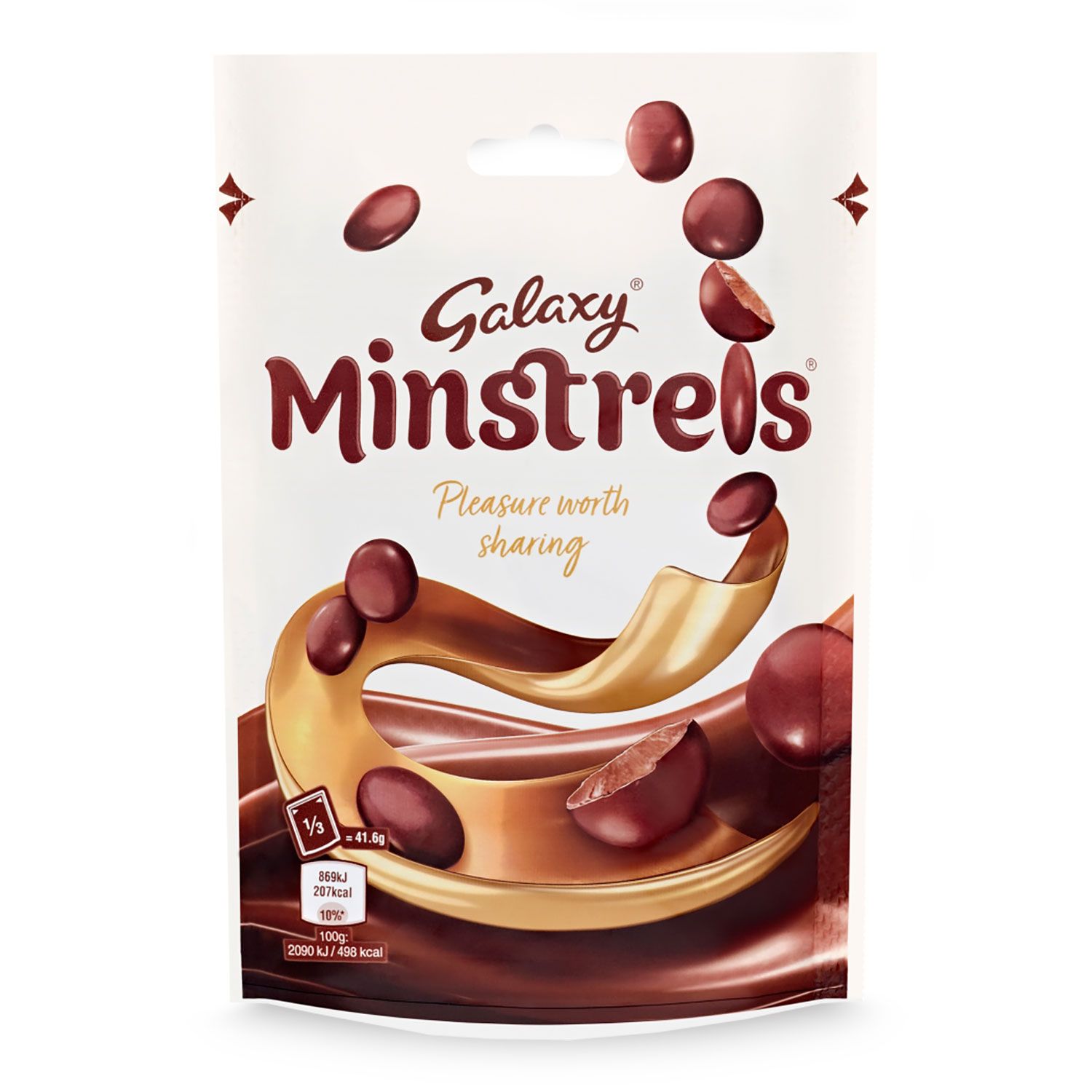 Minstrels Milk Chocolate Buttons Pouch Bag 125g Galaxy | ALDI.IE