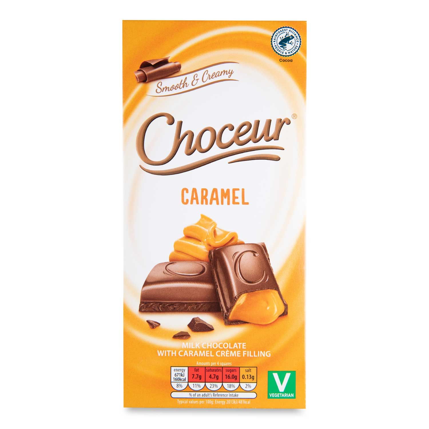 Smooth & Creamy Caramel Milk Chocolate 200g Choceur | ALDI.IE