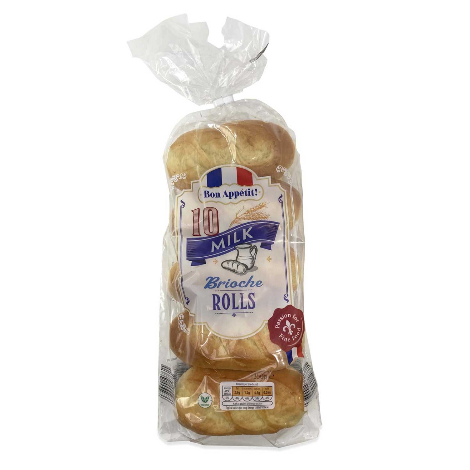 10 Milk Brioche Rolls 350g Bon Appetit! ALDI.IE