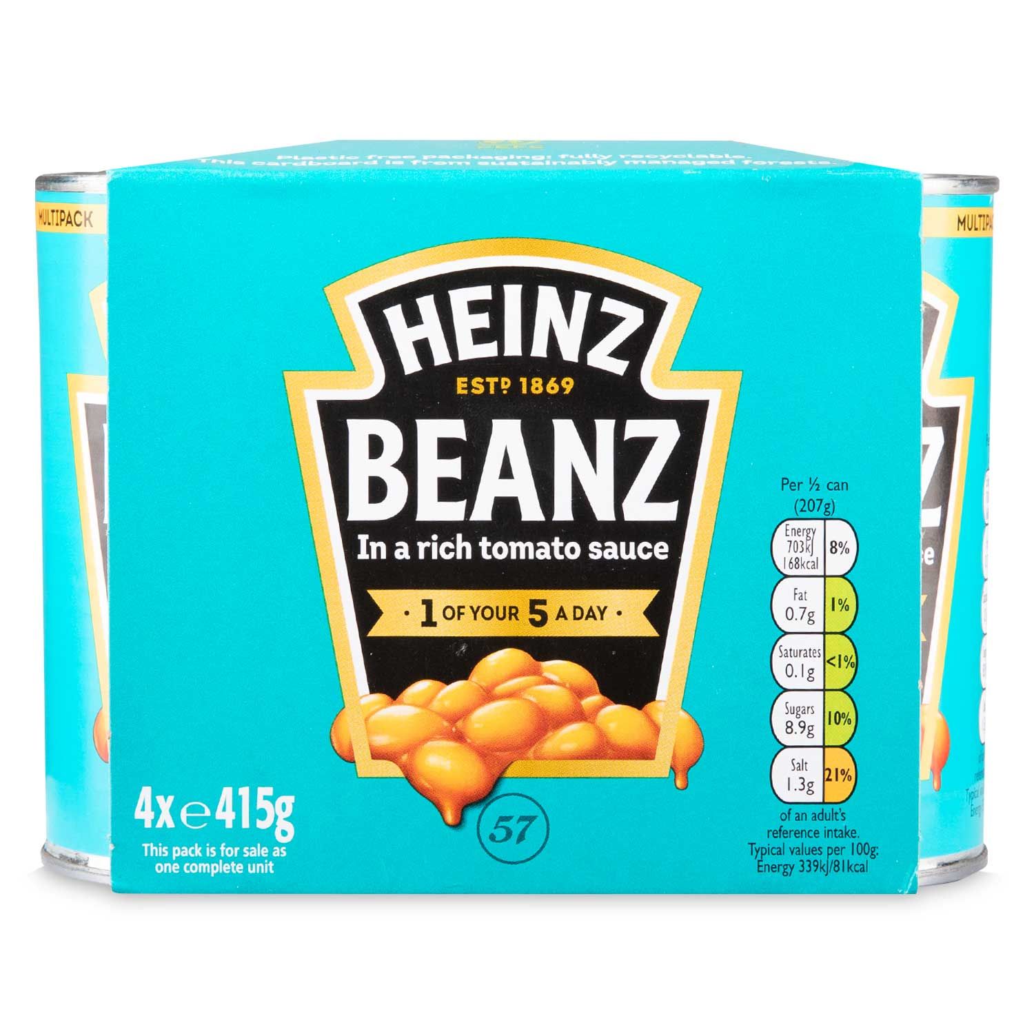 Beanz In A Rich Tomato Sauce 4 X 415g Heinz | ALDI.IE