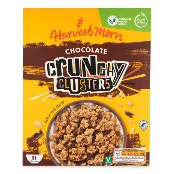 Chocolate Crunchy Clusters 500g Harvest Morn | ALDI.IE