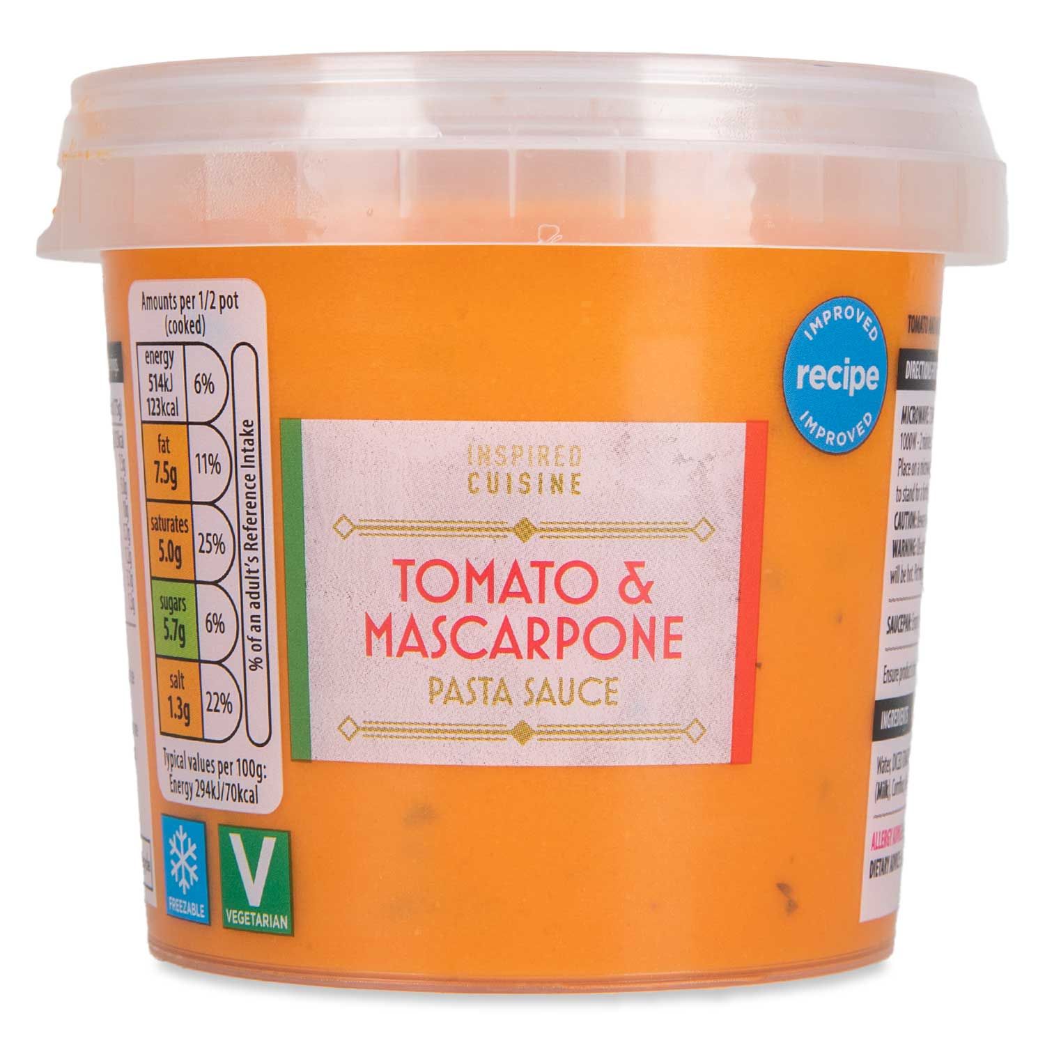 Tomato & Mascarpone Pasta Sauce 350g Inspired Cuisine 