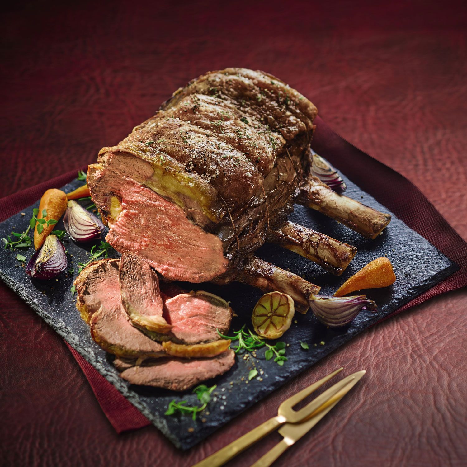 40 Day Matured Irish Black Angus 3 Rib Roast On The Bone Typically 3kg ...