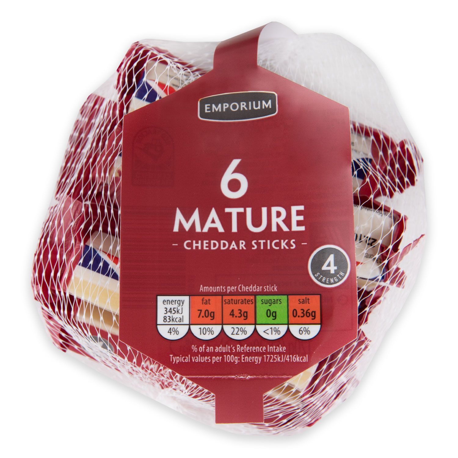 Mature White Cheddar Sticks 6x20g Emporium Aldiie