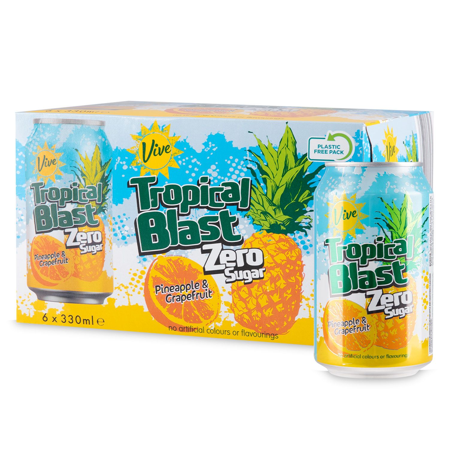 Tropical Blast Zero Sugar 6x330ml Vive | ALDI.IE