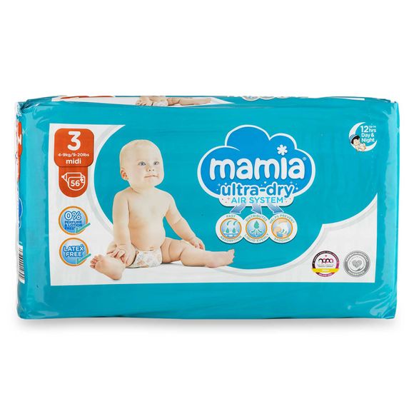 Air System Size 3 Nappies 56 Pack Mamia ALDI.IE