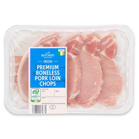 Irish Premium Boneless Pork Loin Chops 523g Butchers Selection Aldi Ie