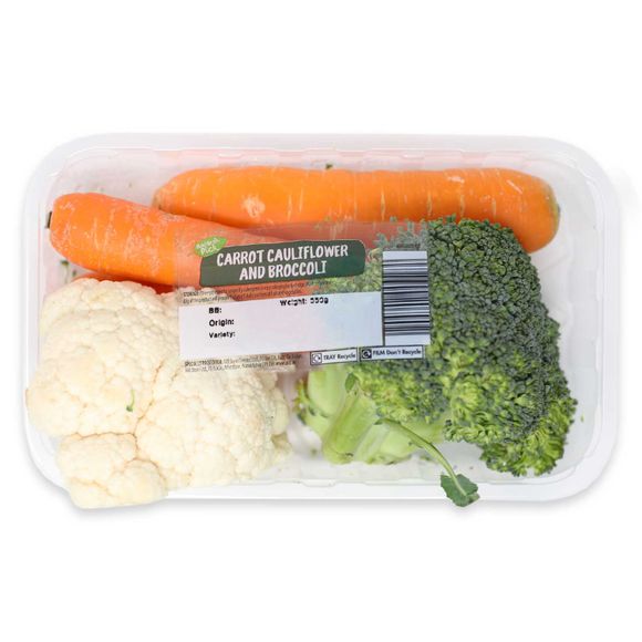 Carrot Cauliflower And Broccoli Tray 550g Natures Pick Aldiie 