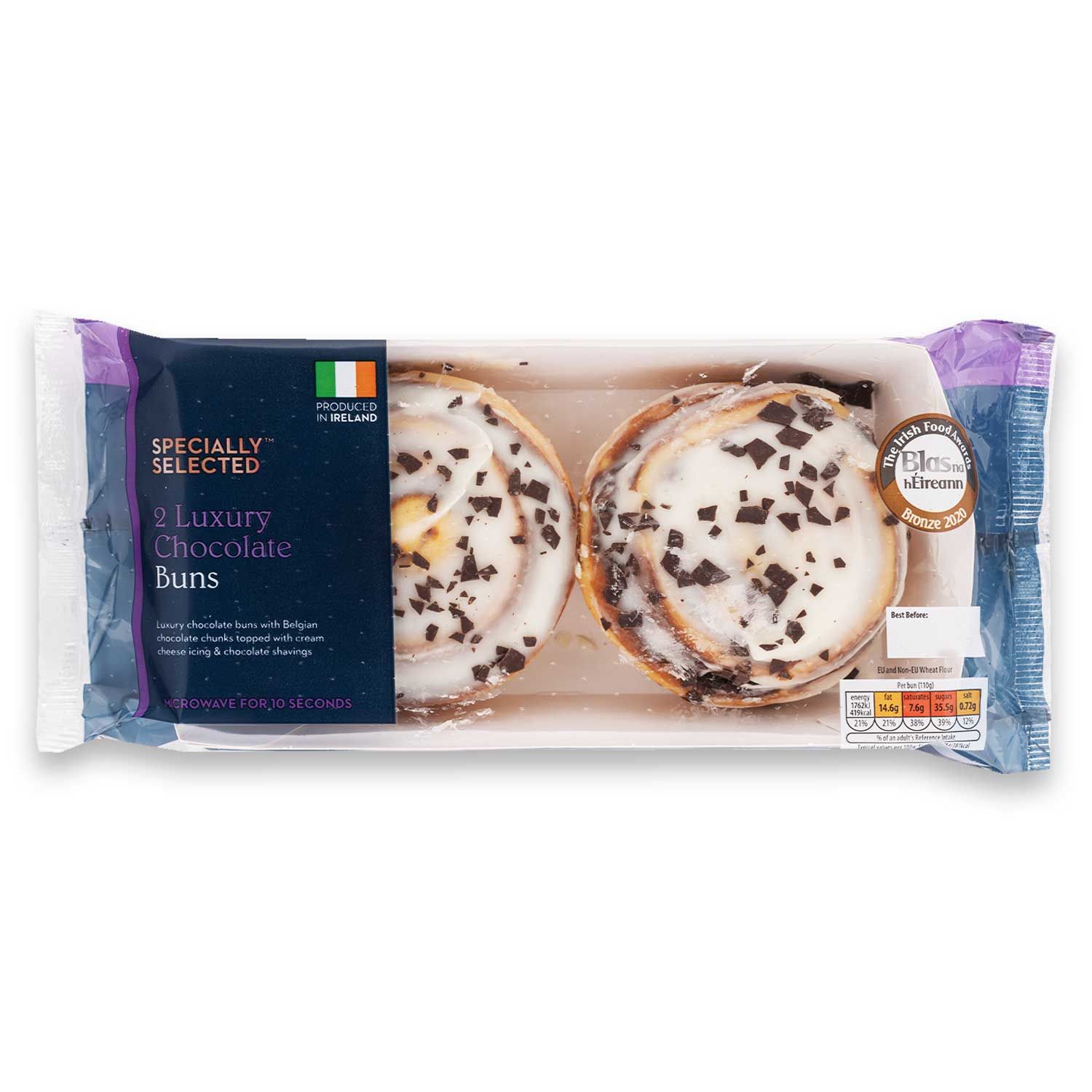 2 Luxury Chocolate Buns 220g Specially Selected | ALDI.IE