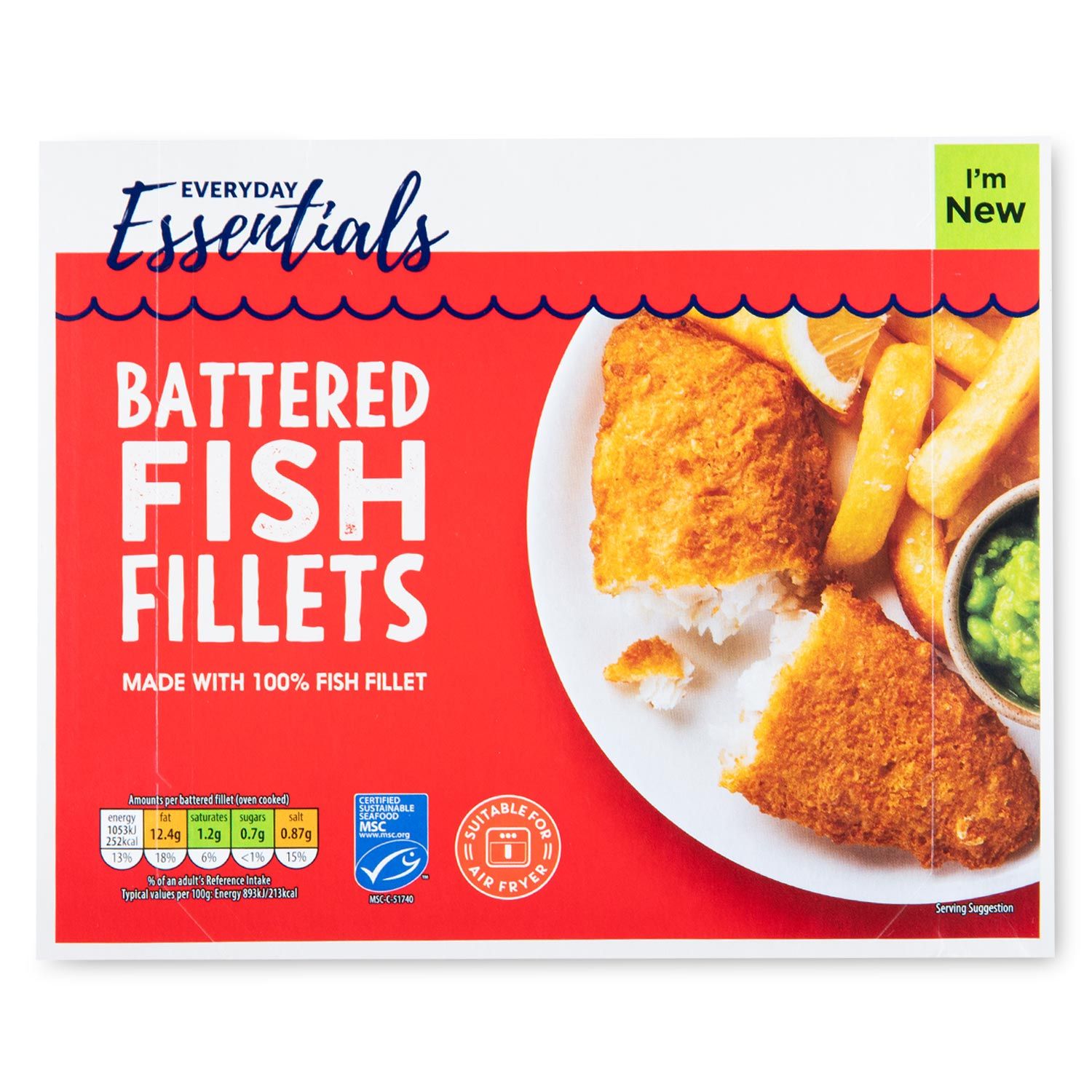 Battered Fish Fillets 500g 4 Pack Everyday Essentials