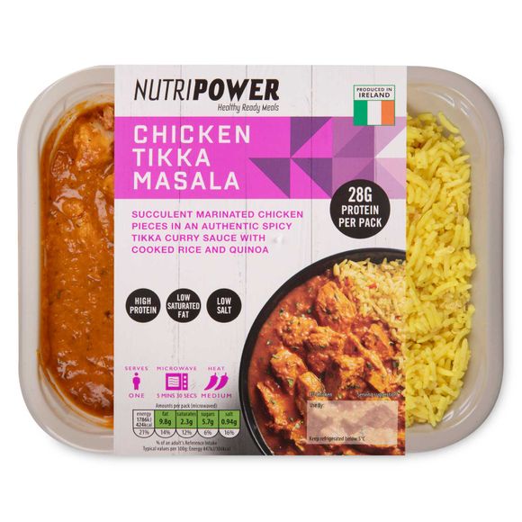 Chicken Tikka Masala With Yellow Rice 400g Nutripower Aldi Ie