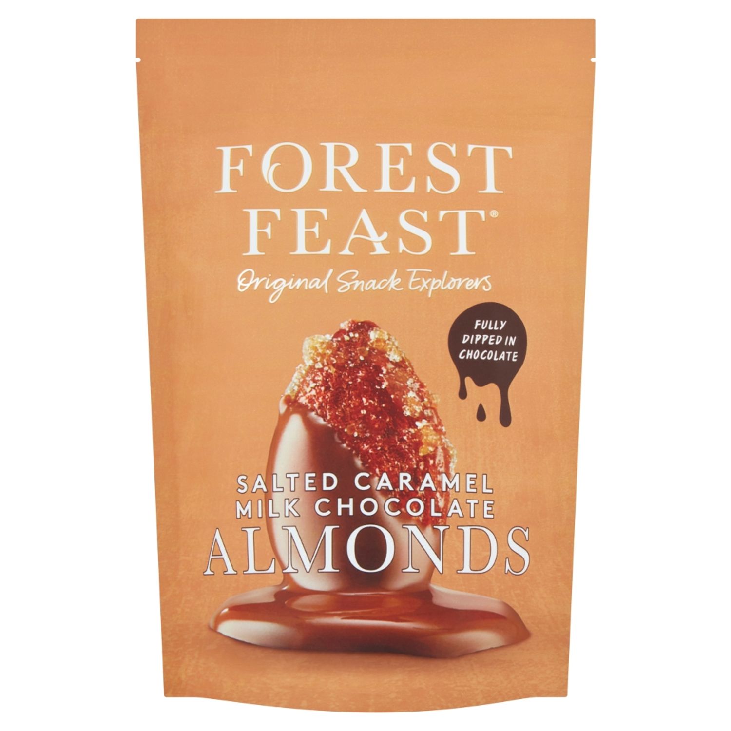 Salted Caramel Milk Chocolate Almonds 120g Forest Feast | ALDI.IE