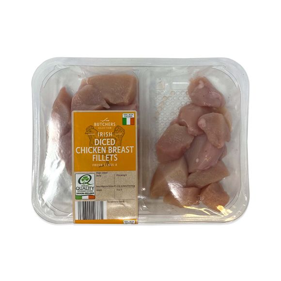 Irish Diced Chicken Breast Fillets 350g Butcher's Selection | ALDI.IE